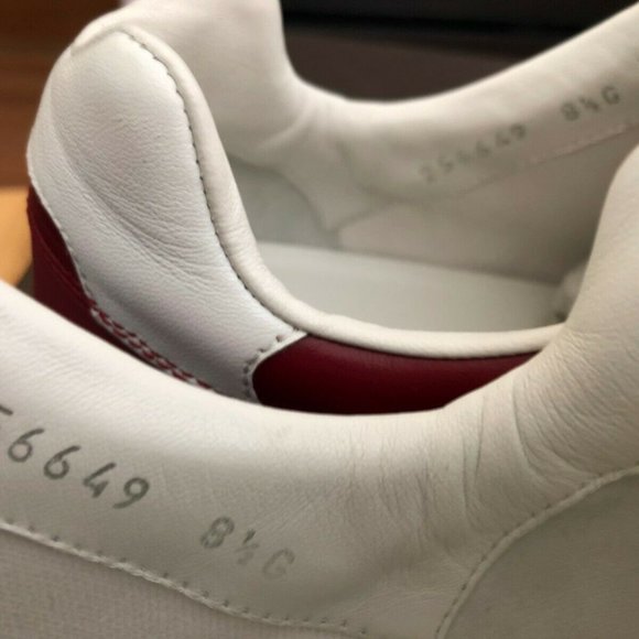 Gucci 83 Red Lace Up Leather Sneakers 8.5G Worn 1X PRICE DROP! - Picture 5 of 10